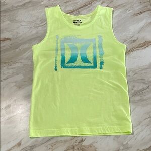 Hurley Vibrant Lime Tank with Blue Graphic